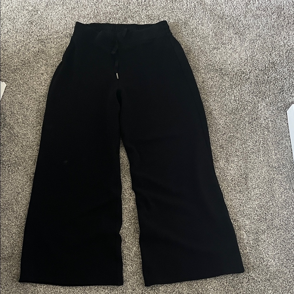 SPANX Air Essential Elegant Black Wide Leg Trousers